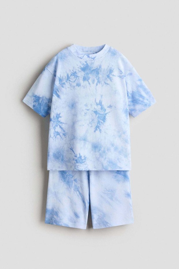 2-piece tie-dye cotton set