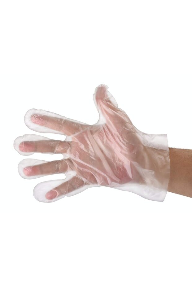 500 Pcs Disposable Food Prep Gloves - 500 Pieces Plastic Food Service Disposable Gloves, Food Handling, Clear. 500 Pieces Medium Pack Size Fits Most People.