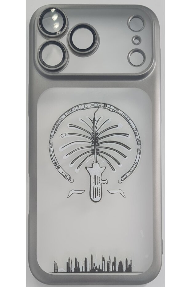 IPhone 17 Pro Max cover with PALM design Camera Lens Protection, Frosted Matte Design, Slim Frame