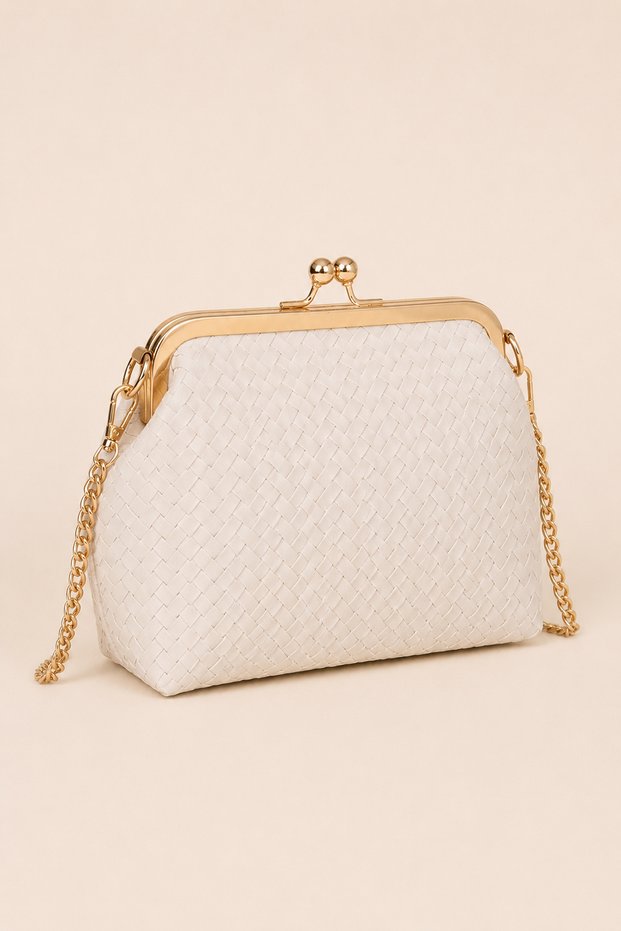 Milano Chic Beige Color Lined Faux Leather Women's Handbag