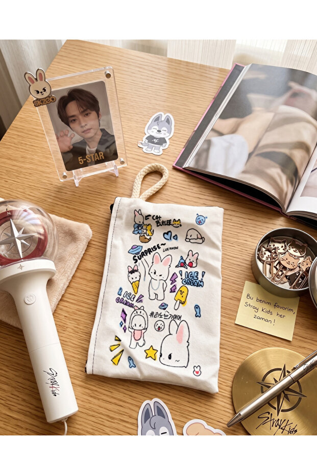 حامل أقلام لطيف بتصميم شخصيات SKZOO من I.N Stray Kids
