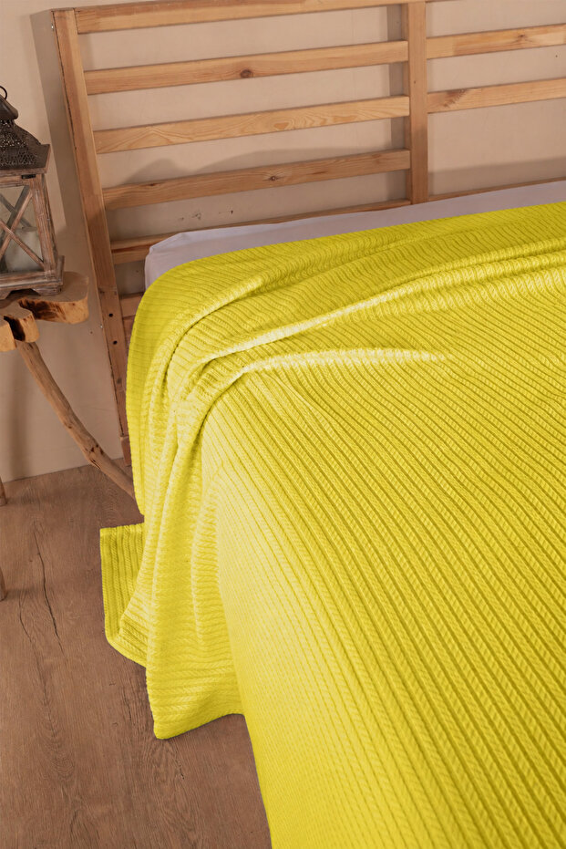 Double Hair Braid Pique | 100% Cotton | Bedspread | 200 X 220 cm