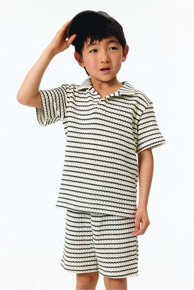 2-piece textured-knit set