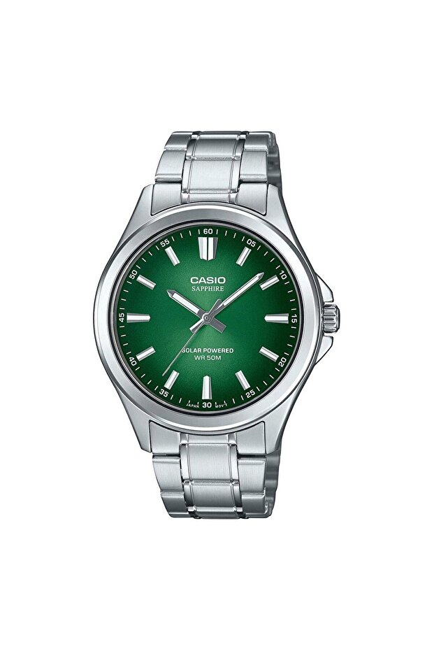 Mts-Rs100D-3A-Ss Solar Green Dial Sporty and Stylish Men's Wristwatch