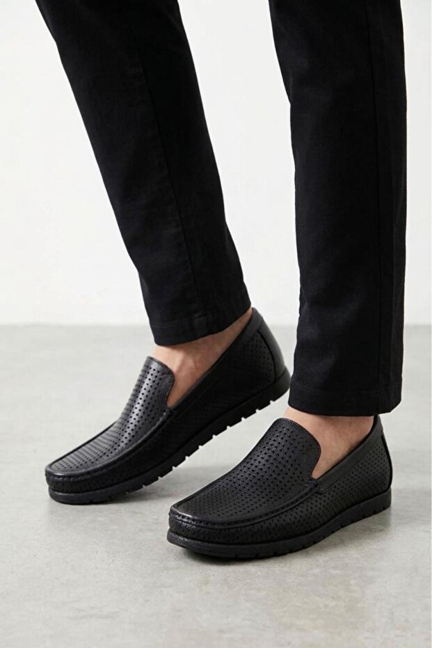 Bms 03523 Genuine Leather Men's Orthopedic Casual Shoes