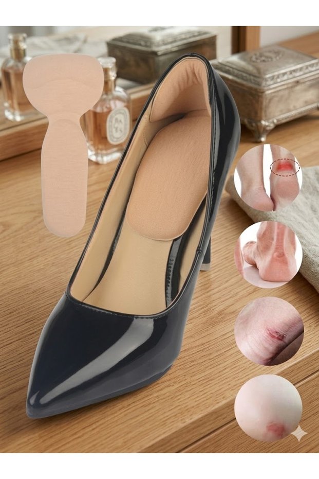 (1 Pair) Heel Protector Cushion - Size Reducer for Wide-Fitting Shoes Set