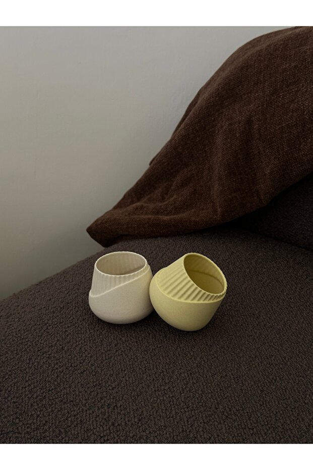 Handmade Glow-Matte Set of 2 Porcelain Espresso Cups