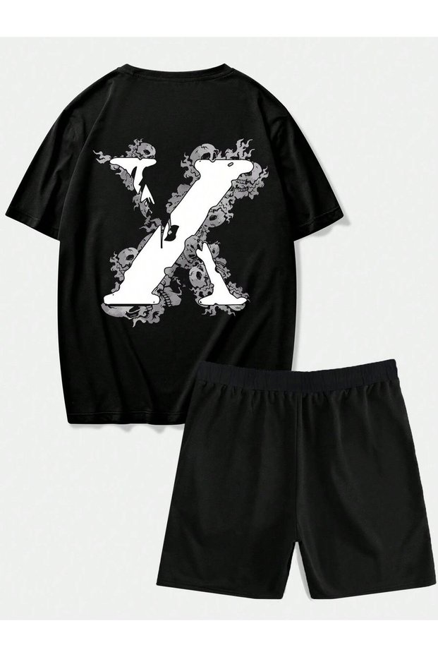 Unisex Oversize Basic T-Shirt and Shorts Combination Set 👕 🩳