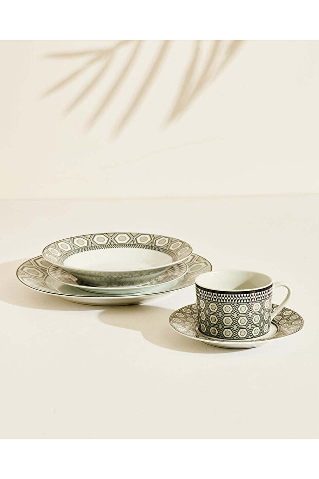 Assorted Geomatirc Dinner Set (20 Piece) - 8