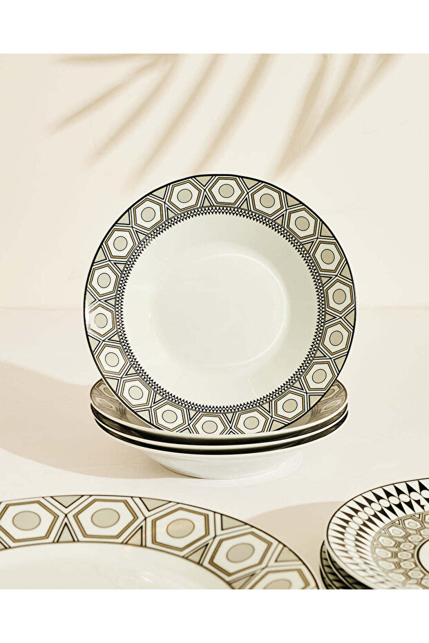 Assorted Geomatirc Dinner Set (20 Piece) - 3