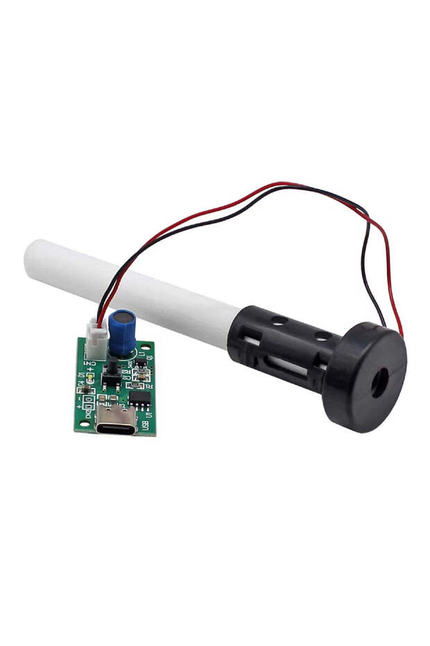 7C13 DC5V Atomization Set #2 - Ultrasonic Mist Maker Module 5V USB Type-C – Microporous Atomizer with Driver Board, 2 Spray Modes, DIY Humidifier Kit