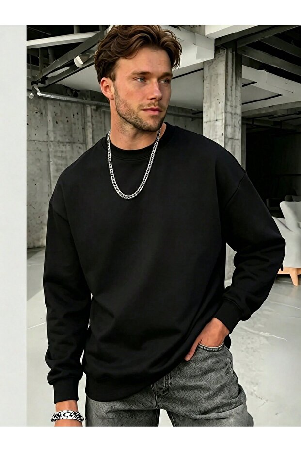 3 Yarn Oversize Crewneck Sweatshirt