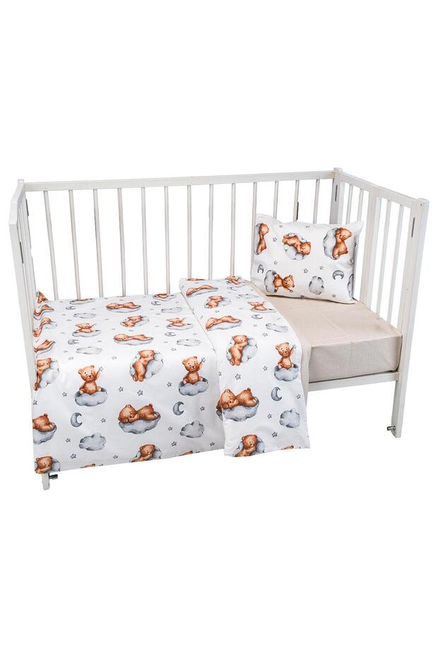 Cotton Duvet Cover Set - Brown