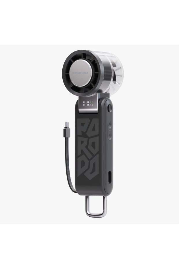 Porodo Lifestyle Chillo Volt Foldable Handheld Fan With Semiconductor Cooling & Power Bank Function