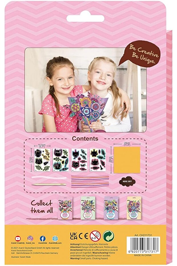 Scratch Bouquet Kit Kitty | DIY Bouquet, Ages 3+