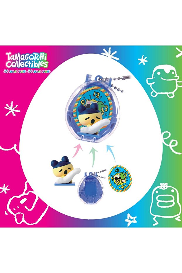 Tamagotchi Original Clip-On Case with Mini Figure 1pc (Assorted)