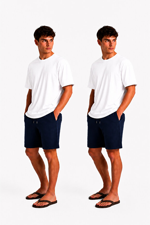 2-Piece Comfortable Fit Men's Pajama Bottoms Shorts Most Preferred Shorts