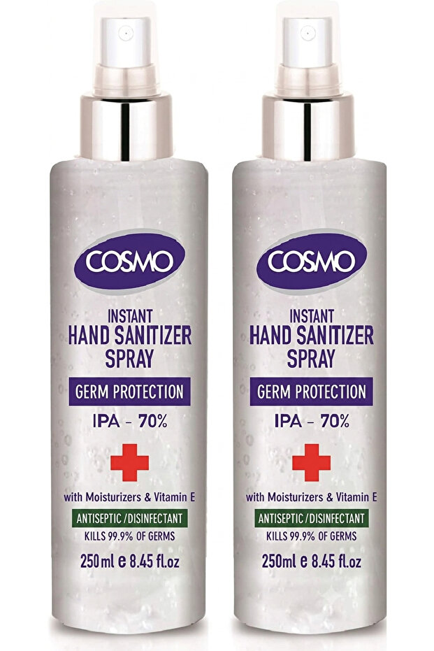 Instant Hand Sanitizer Spray - 250ml x Value Pack of 2