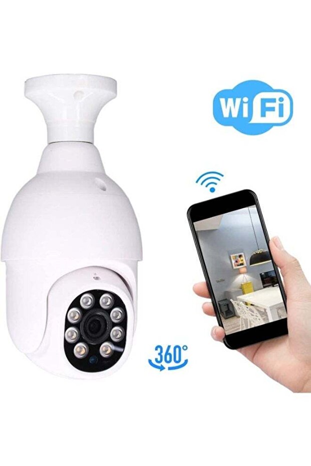 1080P Security Wireless Camera, Light Bulb Camera 360 Degree 2.4GHz & 5G WiFi IP Camera