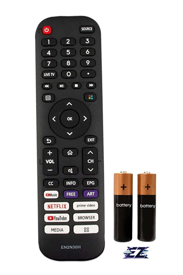 Replacement Remote Control EN2N30H for Hisense 4K HDR Smart TV
