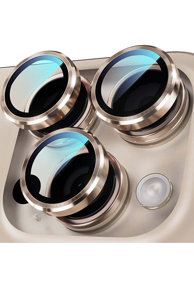 Camera Lens Protector for iPhone 16 Pro/Pro Max - Tempered Glass, Metal Frame, 2 Pack