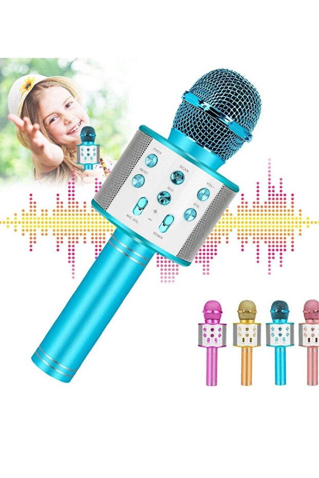 Bluetooth Karaoke Microphone Wireless,Portable Singing Microphone for Kids Adults,Karaoke Machine