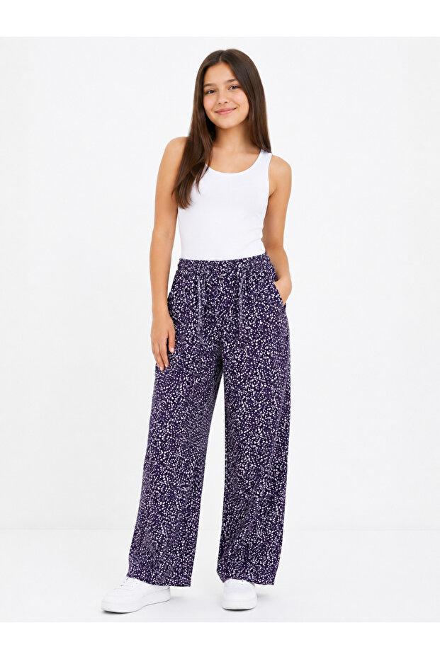 Trend Girl Child Young Viscose Fabric Thin Summer Pants