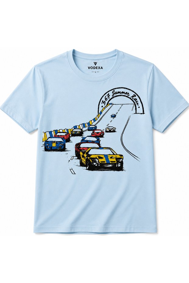 Unisex Oversize T-Shirt Rally Printed 100% Cotton T-Shirt Comfortable Fit
