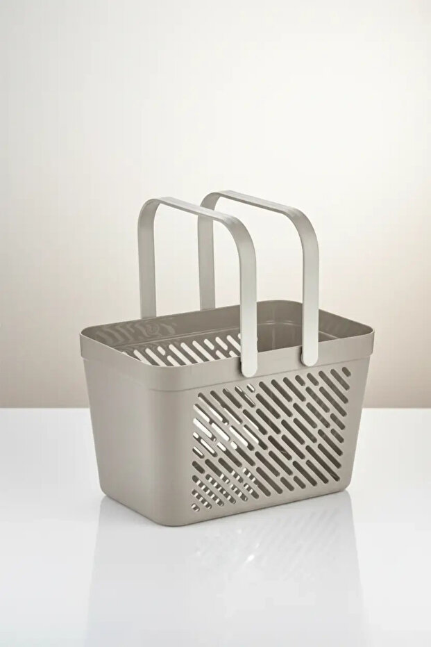 5-Piece Gray Basket with Handles Multi-Purpose Kitchen Bathroom Organizer Set