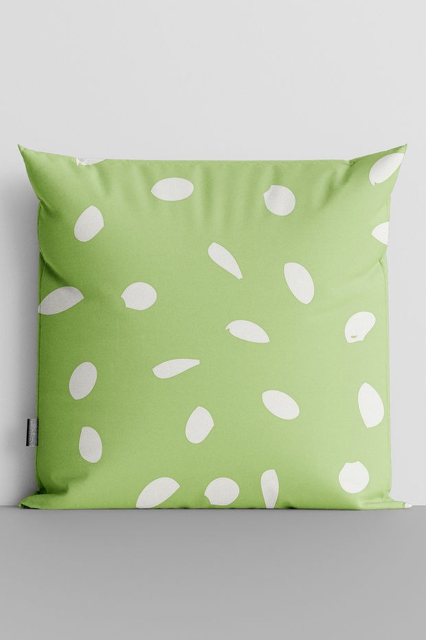 White Dots Double-Sided Digital Printed Throw Pillow Cover - 1603