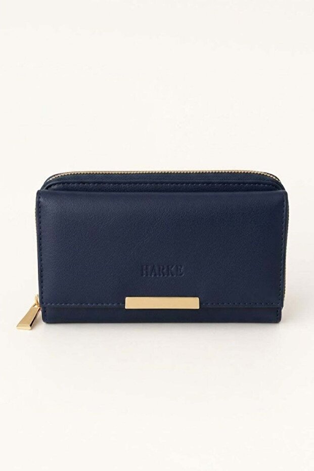 Printed Wallet with Snap Fastener and Zipper