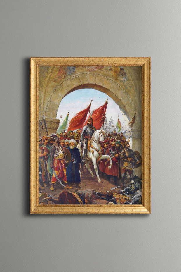 The Conquest of Istanbul - Vintage Patterned Painting - Fine Model