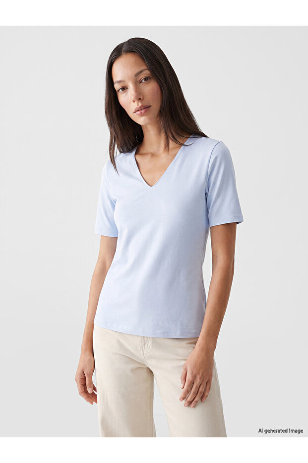 Nevavm Difference Is the Difference V-Neck Women's T-Shirt