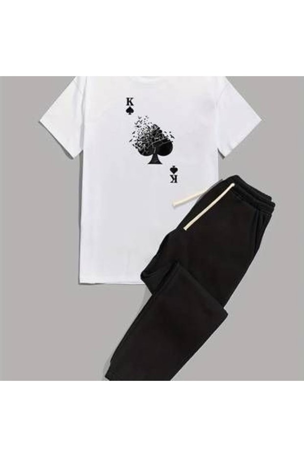 Unisex Oversize Shorts Set Short Sleeve T-Shirt Comfortable Fit Summer Casual Sports