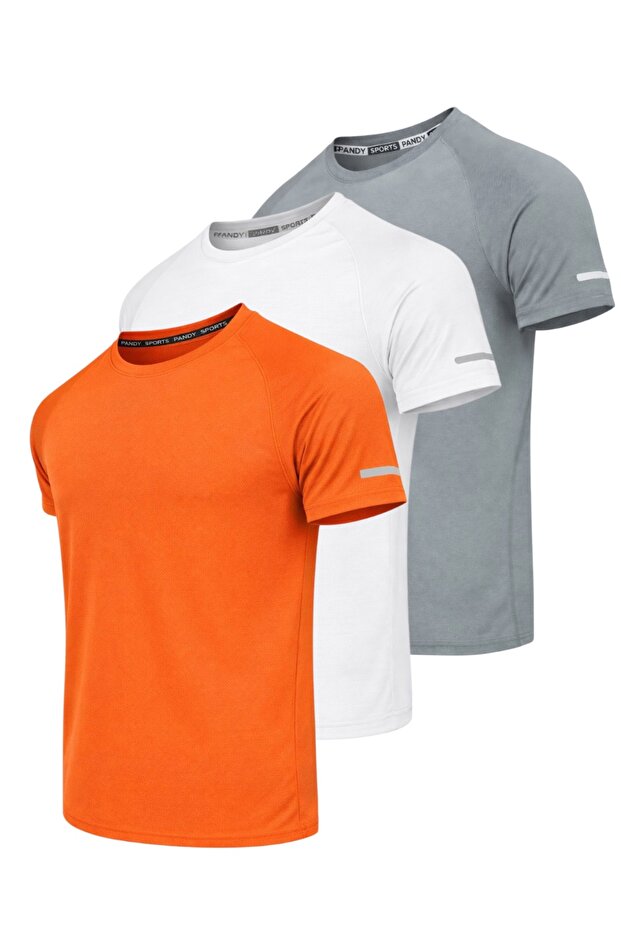 3-Pack of Quick-Dry Athletic Technical Sports T-Shirts