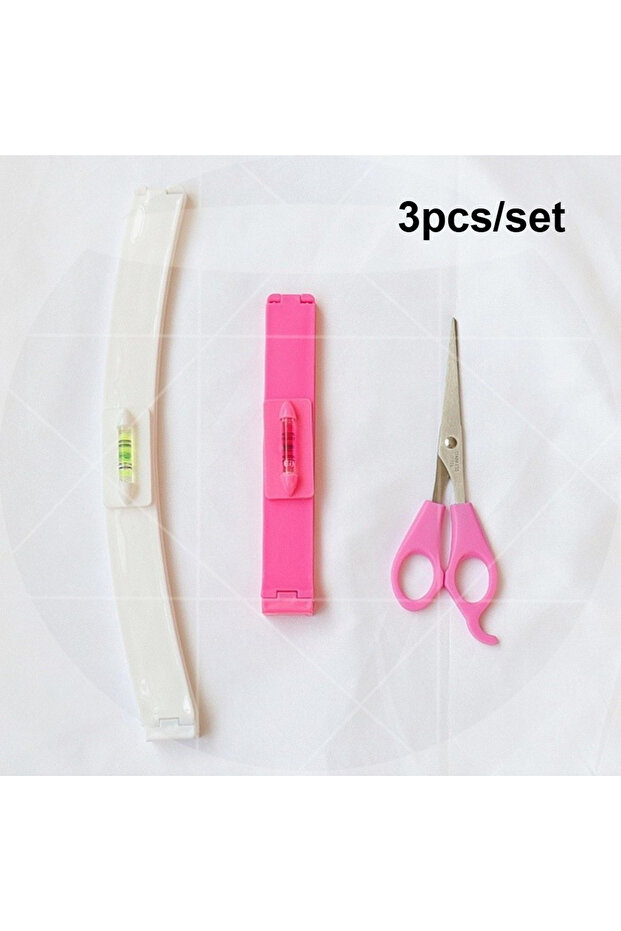 3pcs (set) 3Pcs/set Hair Cutting Tool Kit Bangs Trimming Scissors Comb Set for DIY Home Hair Styling