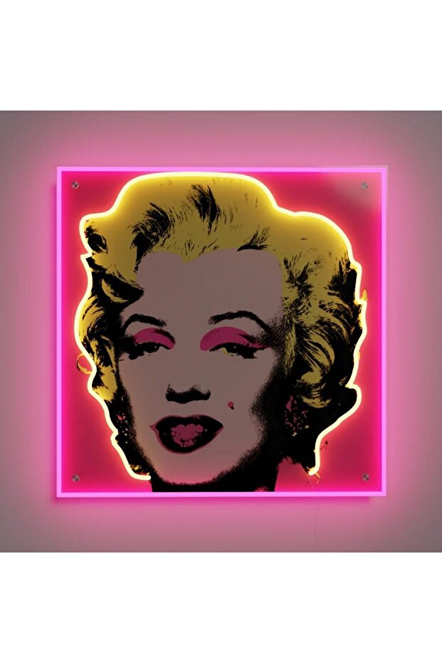 Marilyn Monroe Marilyn Monroe Wall Art LED Neon Light Sign for Bedroom Dorm Classroom Hallway Wall D