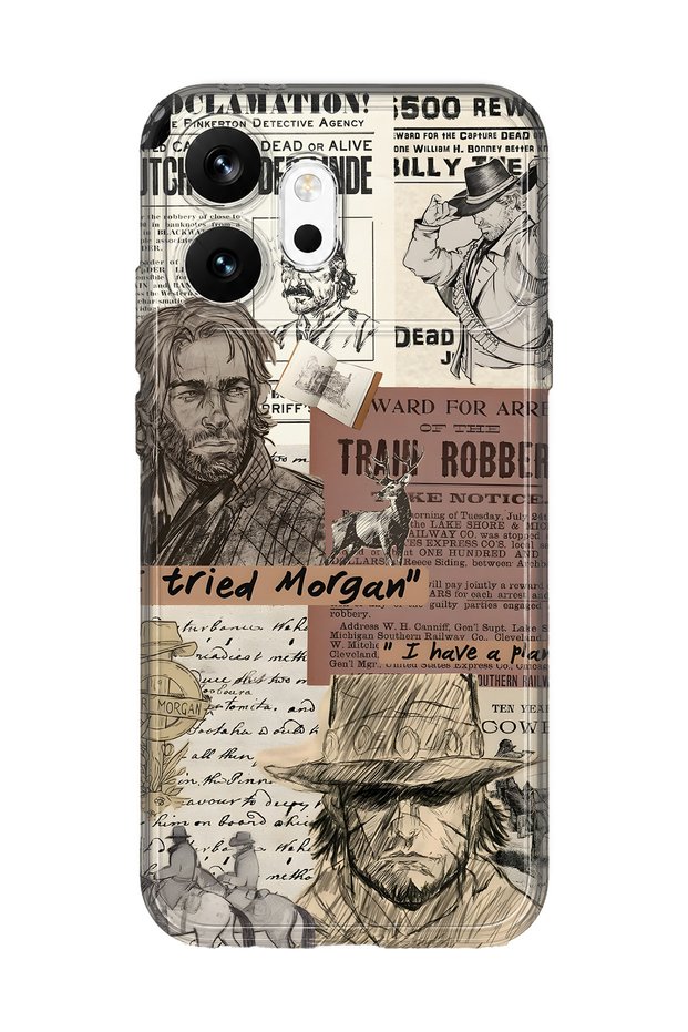 Honor 600 Compatible Western Pattern Transparent Phone Case