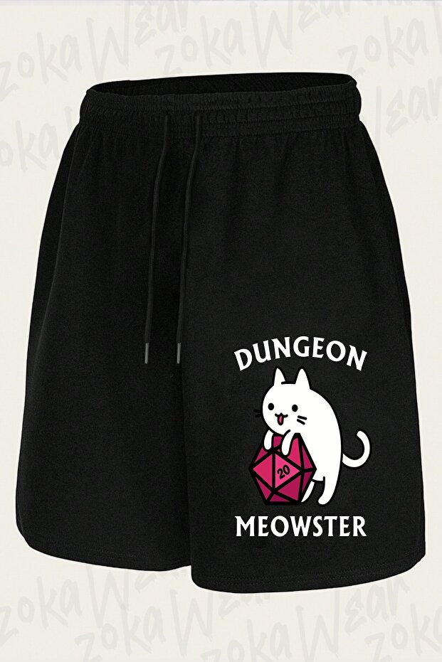 Unisex Dungeon Meowster Dnd Dungeon Design Printed Shorts