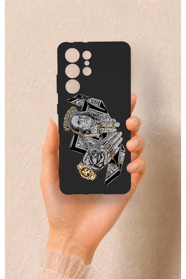 Samsung S21 Ultra Compatible Self Made Patterned Silicone Case