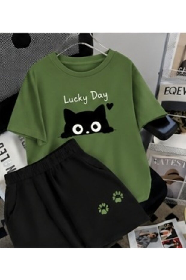 Summer Collection New Arrival T-Shirt & Shorts Set Printed Pattern Lightweight & Cool Fabric for All-Day Comfort