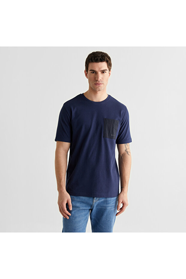 Men's Navy Blue Short Sleeve T-Shirt