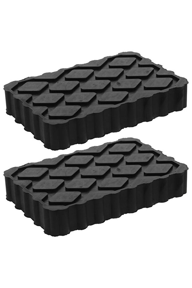 2pcs black 1/2Pcs Car Jack Pad Lift Blocks Floor Cars Parts Jacks Height Increasing Protective Pad