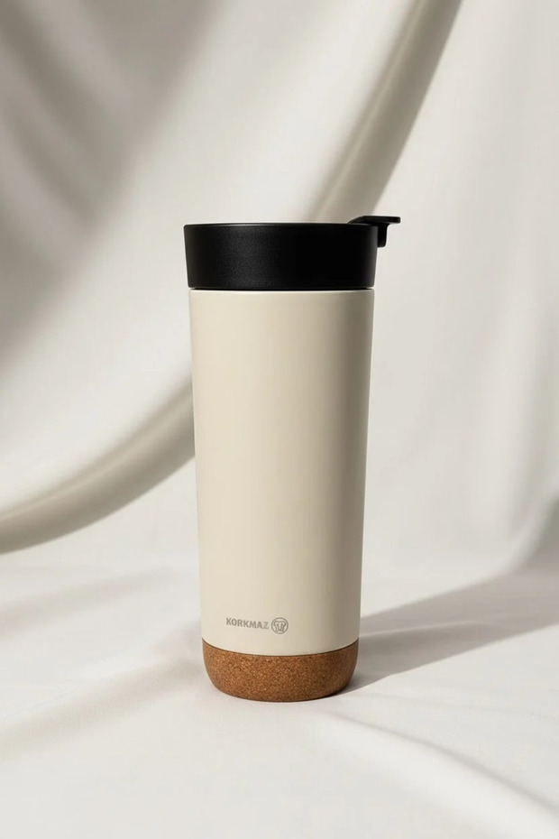 Urban Coffee Mug 590 ml Stainless Steel | Thermos Cup Ecru