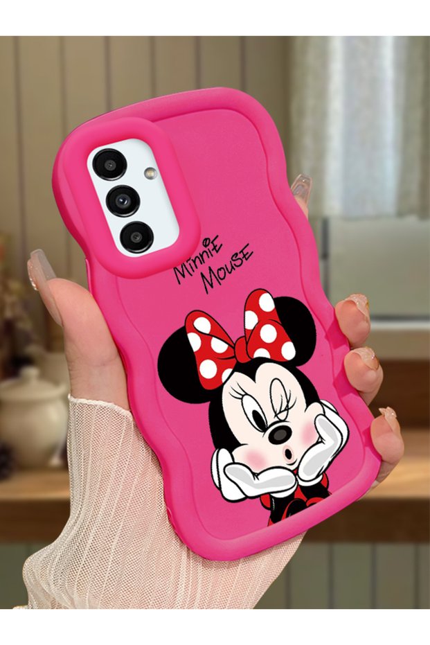 Samsung Galaxy A04S Compatible Case Camera Protector Red Silicone Couple Phone Case Cute Pattern