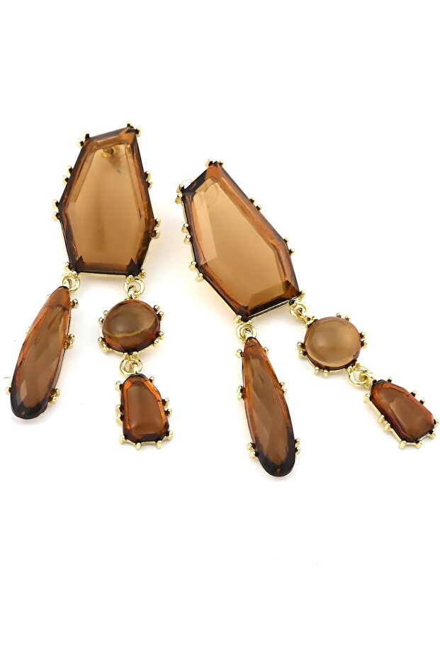 Accessory, Zra Dangle Colorful Glass Big Earrings