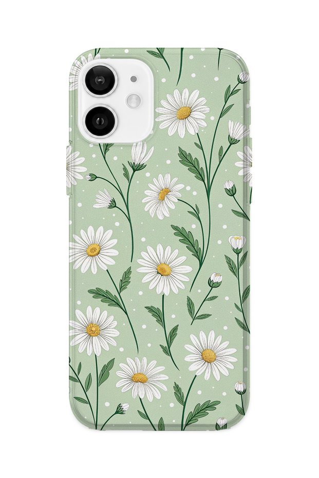 iPhone 12 Mini Compatible Printed Transparent Phone Case | Collection: Pastel Flowers
