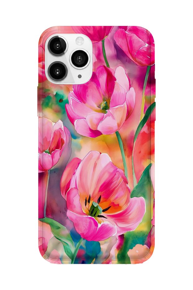 iPhone 11 Pro Max Compatible Printed Transparent Phone Case | Collection: Pastelbloom Soft Series