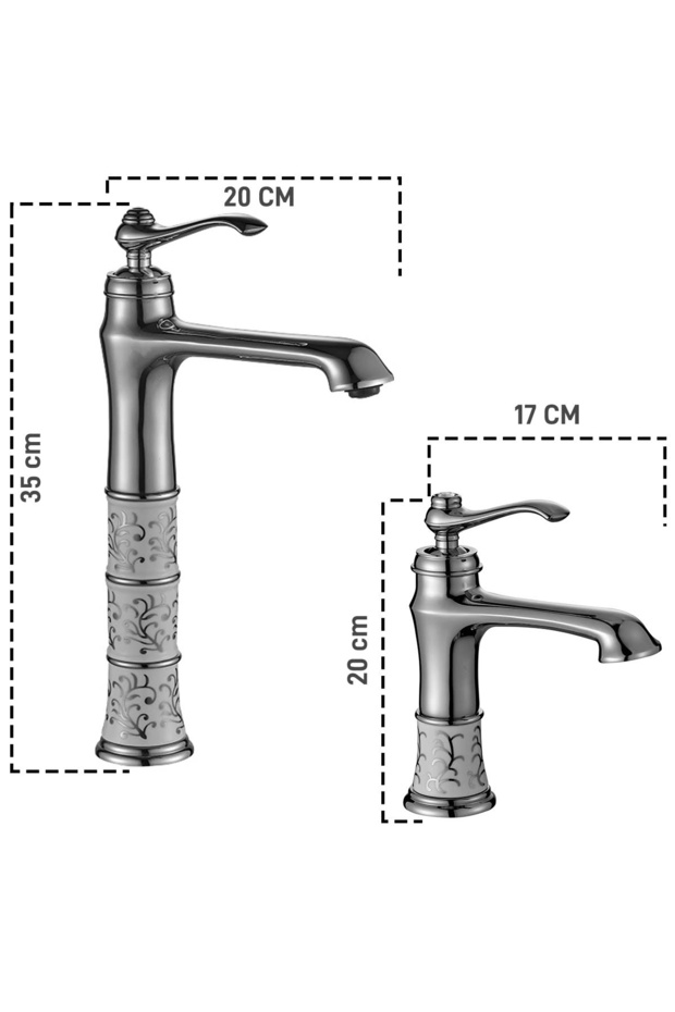 Victoria Porcelain Patterned Sink Faucet