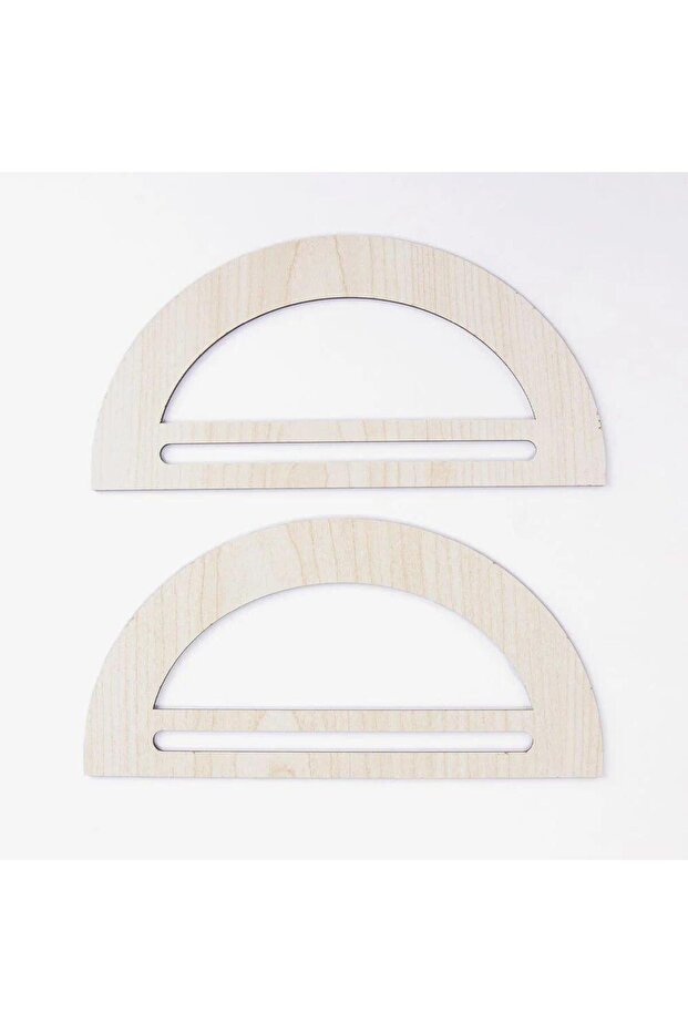 Wooden Bag Holder - Flat D Model - 2 Pieces Maple Wood - 20X10 cm